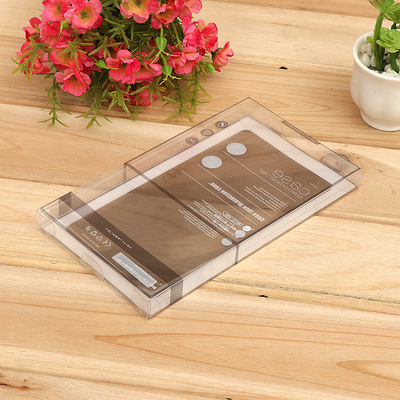 扁平透明pvc手机壳塑料盒开窗式pet钢化膜通用包装盒蓝牙耳机折盒