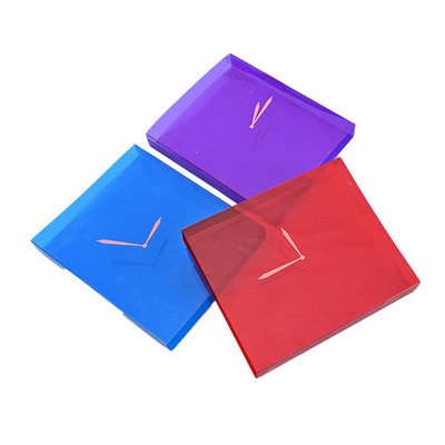 彩印pvc十字绣手工品塑料盒pet珀莱雅水乳套装外包装食品通用折盒