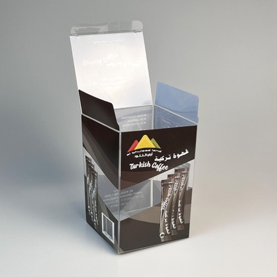 柔软线透明pet条状咖啡包装盒益生菌饮品PET双插塑料盒 pvc软糖盒