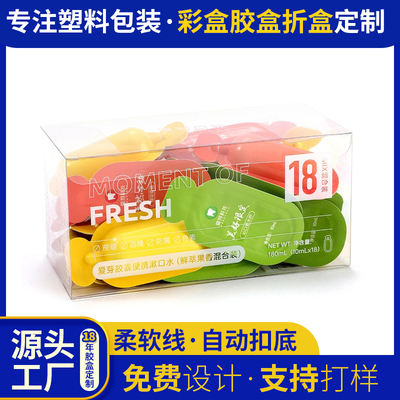 pet胶囊便携涑口水塑料包装盒pvc透明盒通用空盒可定