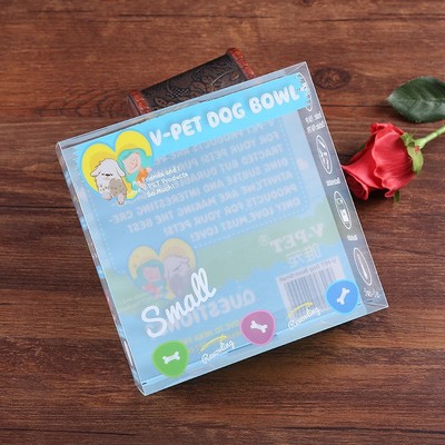 卡通透明pvc宠物玩具塑料盒pet猫粮宠物用品外包装pp磨砂彩盒批发