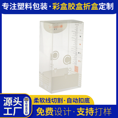 pet婴儿用品奶瓶奶嘴包装盒PVC透明塑料折叠包装盒