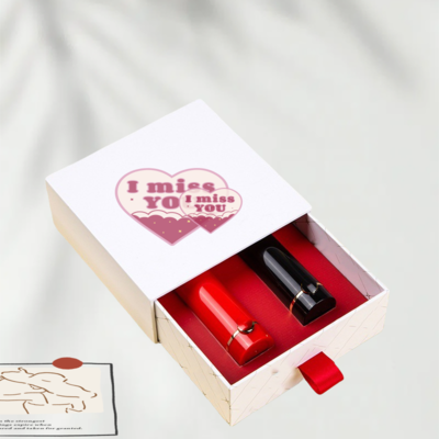 抽屉式口红包装盒EVA内衬 高档香水外包装盒护肤品天地盖礼盒制作