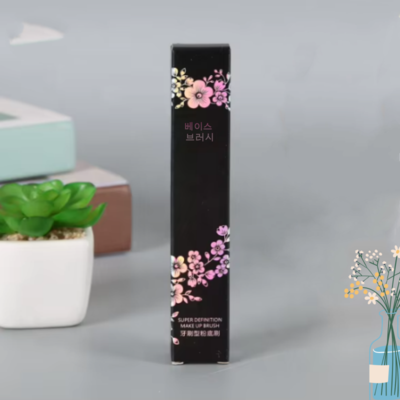 彩印粉底刷腮红刷包装盒睫毛膏条形纸盒化妆工具外包装盒可印logo